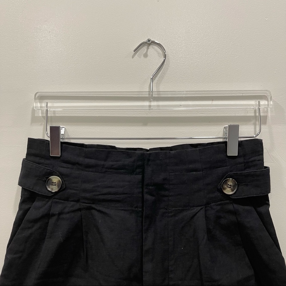 Aaron & Amber Black High Waist Button Waist Cotto… - image 3